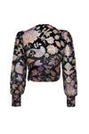 TOP TERCIOPELO FLORES BLACK | MOD. GEMA BLACK | Tienda online de moda femenina de autor